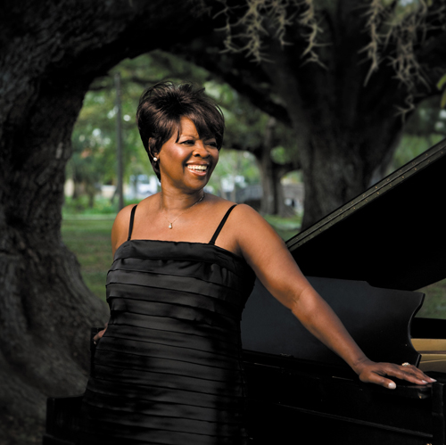 IrmaThomas piano little black dress